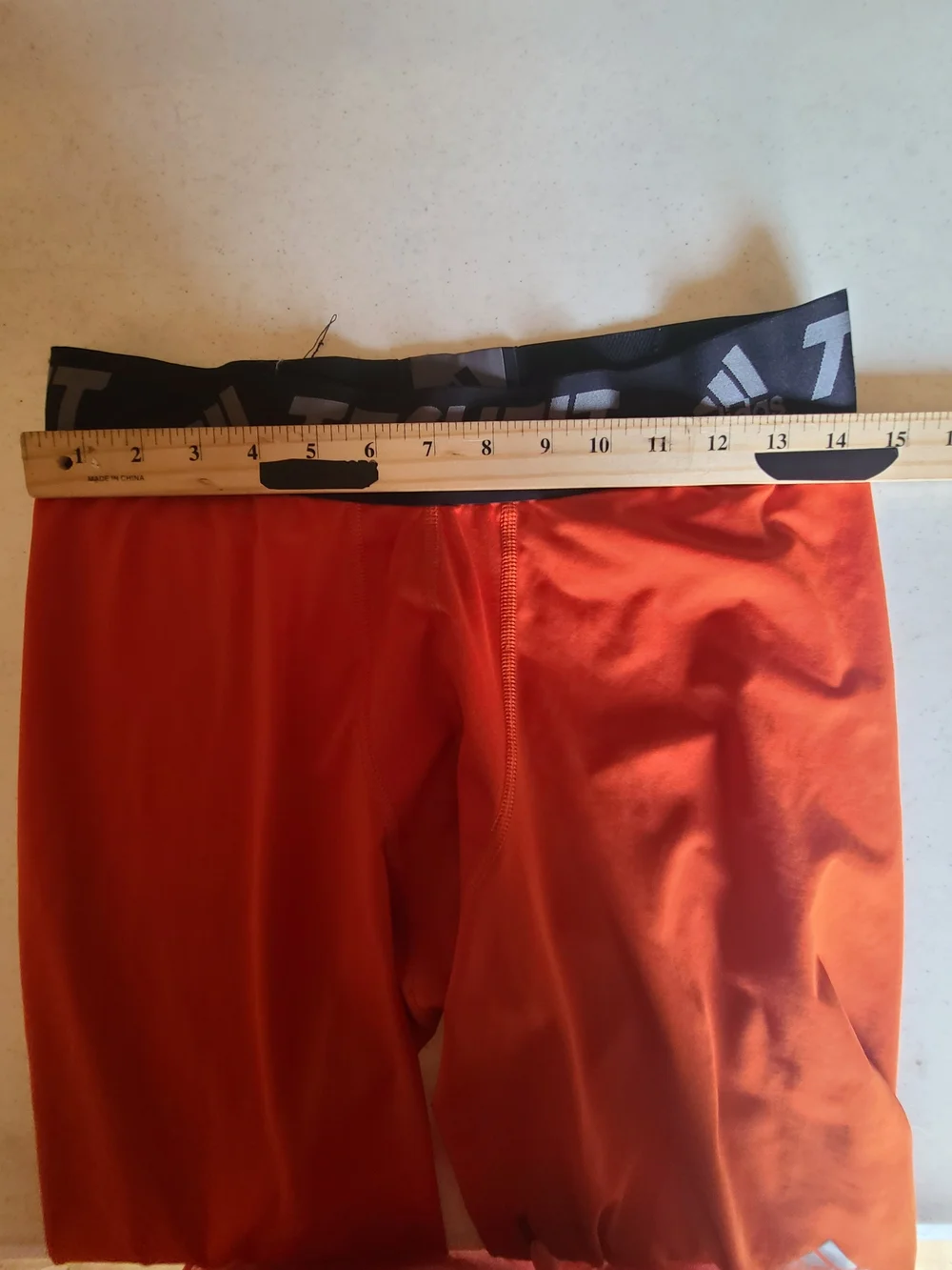 Adidas Techfit Climalite Compression Tights Men's XL Orange Athletic Leggings